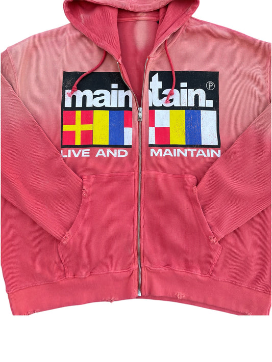 Maintain Color block Zip-up
